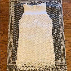 White crochet dress
